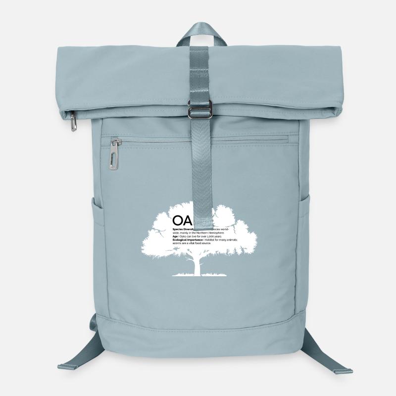 OAK Oaks with Information Nature Conservation Tree Forest Laptop Backpack