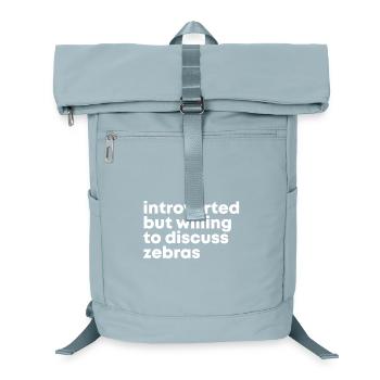 Zebra - Laptop Backpack - ice blue - Front