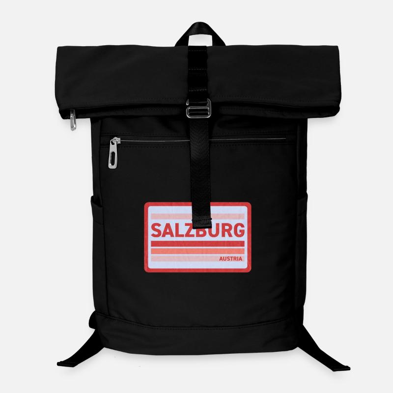 Salzburg Retro Stil Druck Laptop-Rucksack 