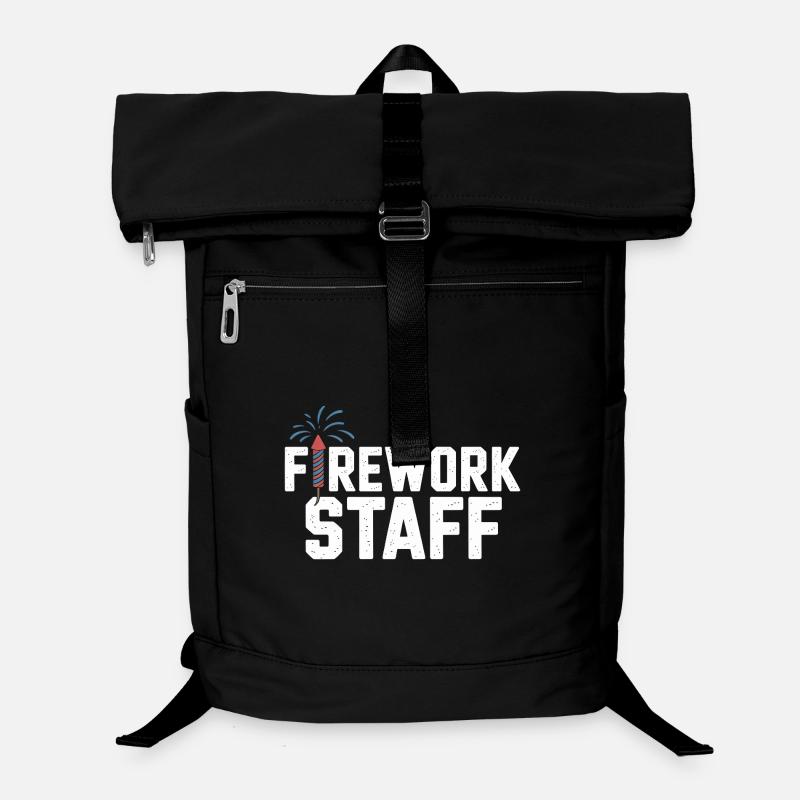 Firework Stuff Party Crew Independence Day 4th of - Laptop Backpack - black