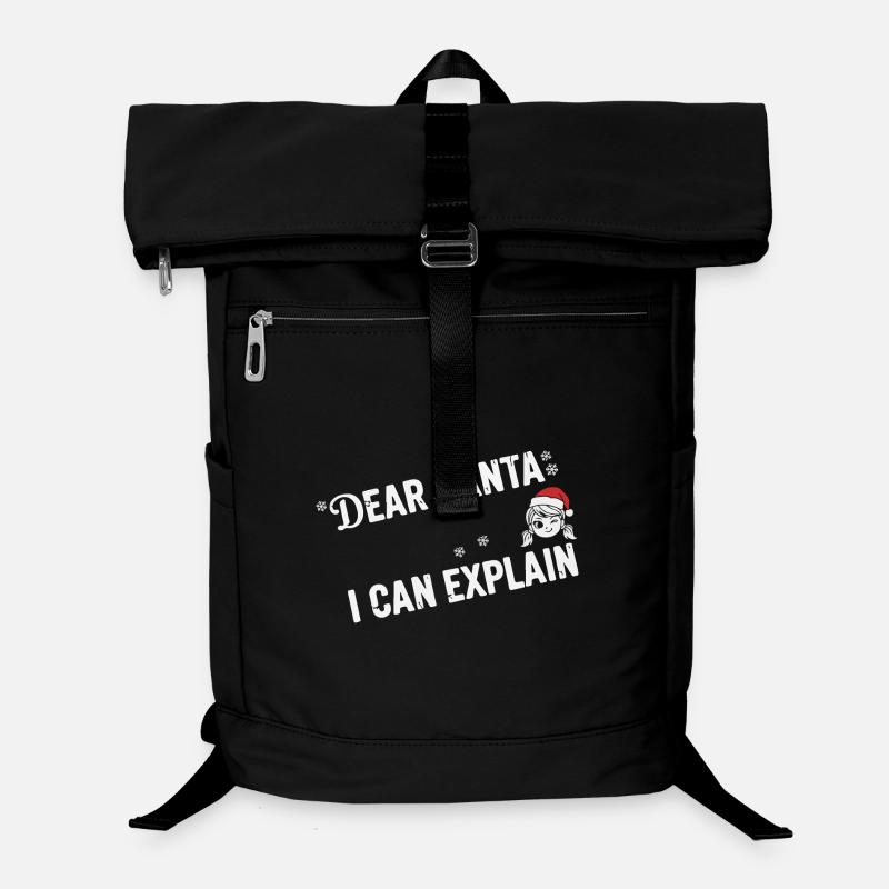 Cher Père Noël, je peux t’expliquer. - Sac à dos ordinateur - noir