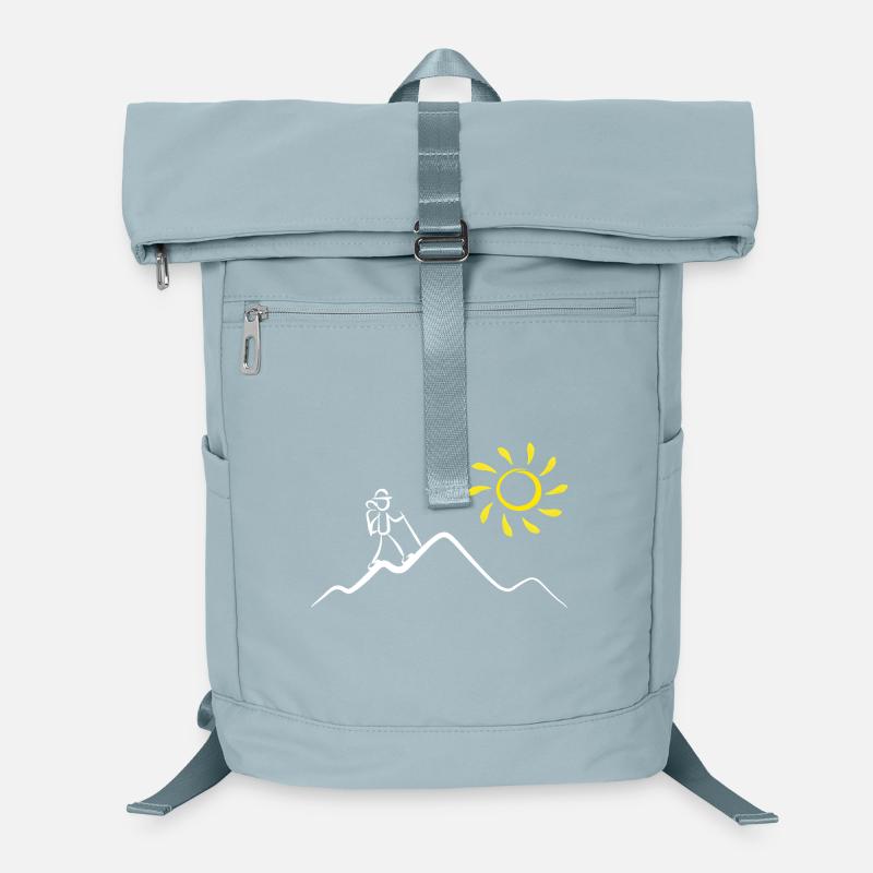 Bergwanderer in der Sonne Laptop-Rucksack 