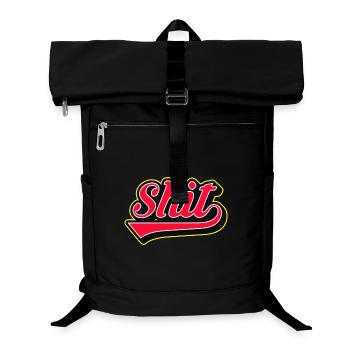 Shit Word Script Logo - Laptop-Rucksack  - Schwarz - Vorne