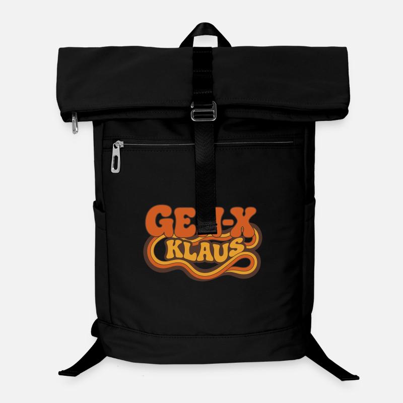 Gen-X Klaus: Psychedelic Retro Laptop-Rucksack 