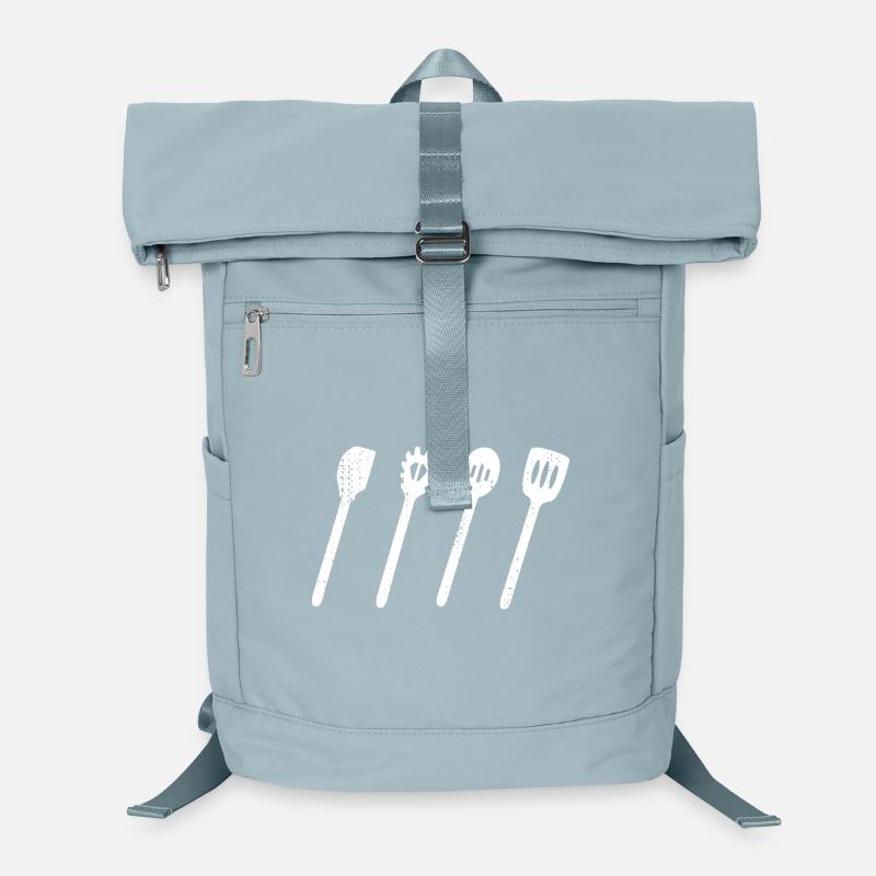 Cuillère en bois ensemble dessin Sac à dos ordinateur