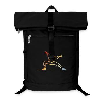 B-Boy Skizze - Laptop-Rucksack  - Schwarz - Vorne