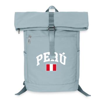 Peru Flag - Laptop Backpack - ice blue - Front