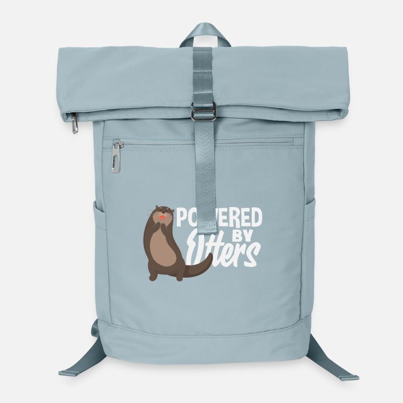 Propulsé par Sea Otter Cartoon Sac à dos ordinateur