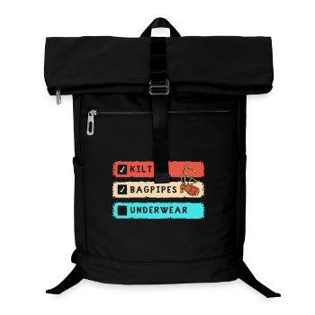 Kilt Scotland Scotland Jupe Tartan - Sac à dos ordinateur - noir - Devant