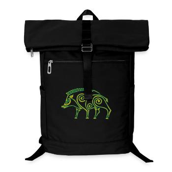 Sanglier celte - Sac à dos ordinateur - noir - Devant