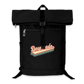 Desperado-Retro-Text - Laptop-Rucksack  - Schwarz - Vorne