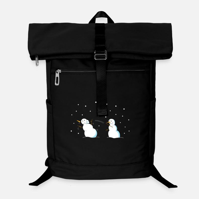 Combat de boules de neige - Sac à dos ordinateur - noir