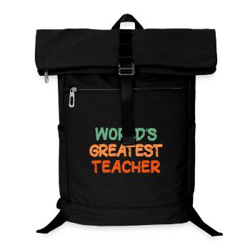 Colourful Handwritten Teacher Tribute - Laptop Backpack - black - Front