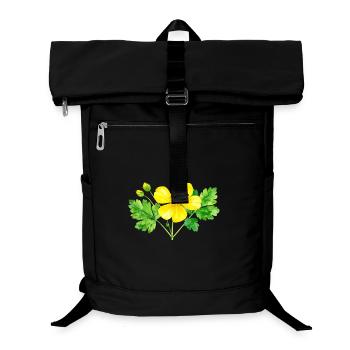 Schöllkraut – Aquarellillustration - Laptop-Rucksack  - Schwarz - Vorne