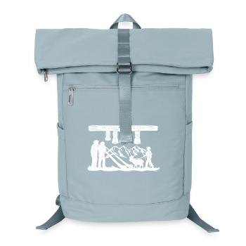 Glockenklang_white - Laptop Backpack - ice blue - Front