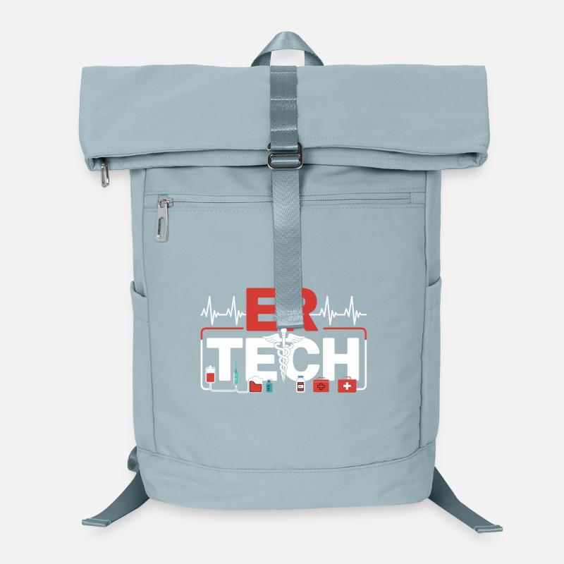 Emergency Technology Icon Motif Laptop Backpack