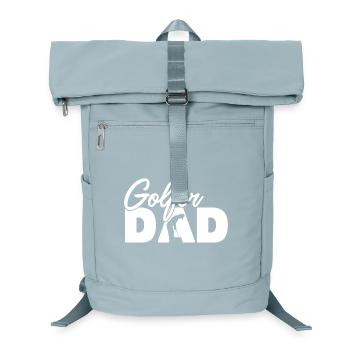 Golfer-Vater, Vintage-Silhouette-Golf-Vater, Vater - Laptop-Rucksack  - Eisblau - Vorne