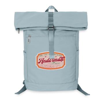 Andermatt Schweiz Ski Vintage Label - Laptop-Rucksack  - Eisblau - Vorne