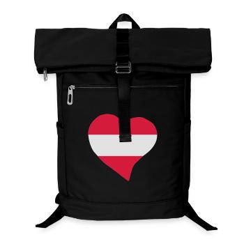 Austrian heart - Laptop Backpack - black - Front
