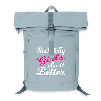 Rockabilly Vintage Girl Power - Sac à dos ordinateur - bleu glacier - Devant