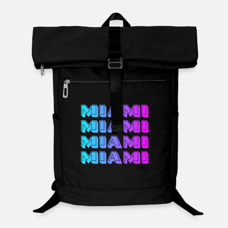 Miami Neon Gradient Muster Laptop-Rucksack 