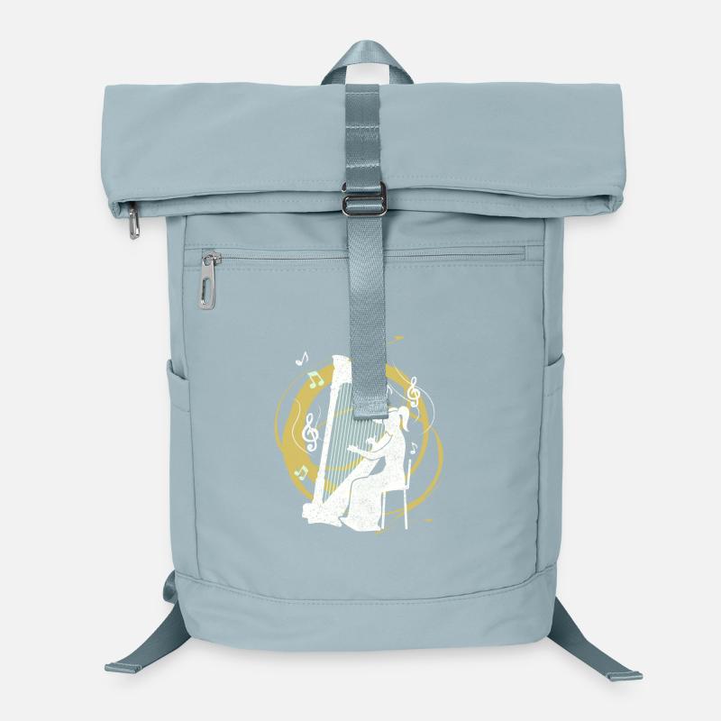 Harfenspielerin Harfe Laptop-Rucksack 