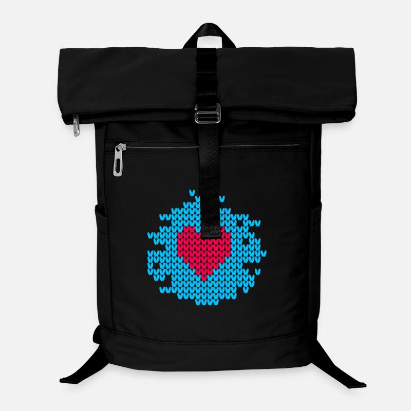 Heart Knit Pattern Christmas ugly christmas Xmas Laptop Backpack