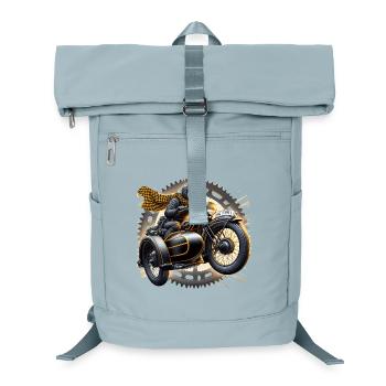 Auf zu neuen Abenteuern - Laptop-Rucksack  - Eisblau - Vorne