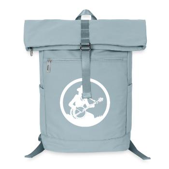 Banjo Player Drawing - Laptop Backpack - ice blue - Front
