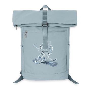 Eishockeyspieler Zeichnung - Laptop-Rucksack  - Eisblau - Vorne