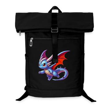 Drache - Laptop-Rucksack  - Schwarz - Vorne