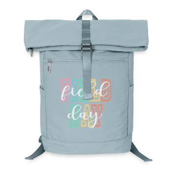 Colorful Field Day Lettering Graphic Design - Laptop-Rucksack  - Eisblau - Vorne