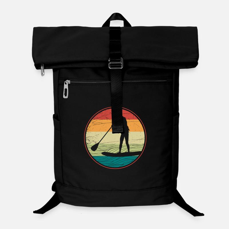 SUP Sunset Vibes - Sac à dos ordinateur - noir