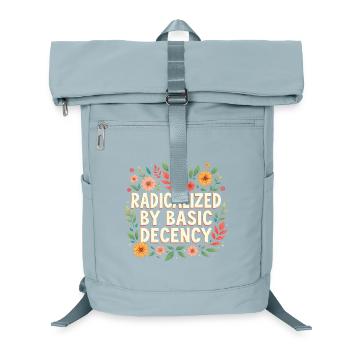 Radikalisiert durch grundlegenden Anstand - Laptop-Rucksack  - Eisblau - Vorne