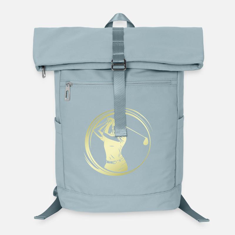 Silhouette de golfeur Sac à dos ordinateur