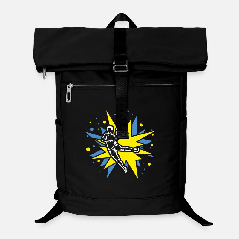 Handball Design im Comic-Explosionen Laptop-Rucksack 