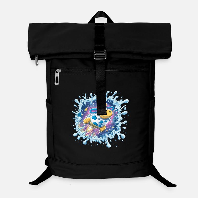 Éclaboussure de Vache Spatiale Sac à dos ordinateur