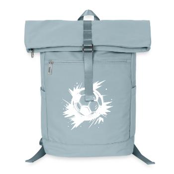 Fußball Streetart - Laptop-Rucksack  - Eisblau - Vorne