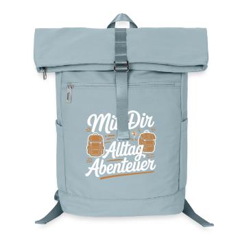 Avec toi, c’est la vie quotidienne aventure sac à dos amoureuse - Sac à dos ordinateur - bleu glacier - Devant
