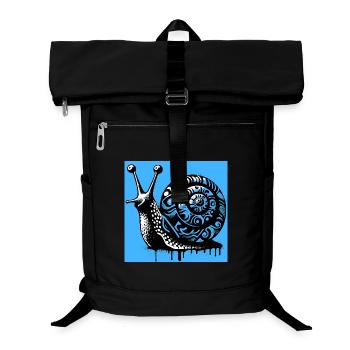 Schnecke - Laptop-Rucksack  - Schwarz - Vorne