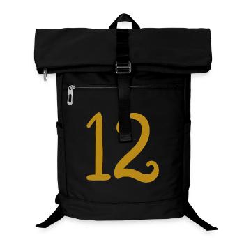 12 - Laptop Backpack - black - Front