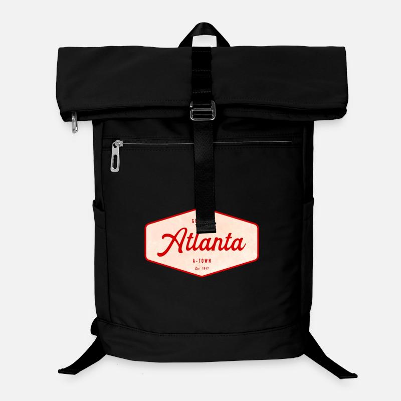 T-shirt Vintage Emblem Atlanta Script Sac à dos ordinateur