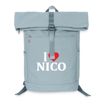 T-Shirt Ich liebe Nico T-Shirt Geschenkidee - Laptop-Rucksack  - Eisblau - Vorne