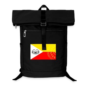 Drapeau marquisien - personnalisé 1 - Sac à dos ordinateur - noir - Devant