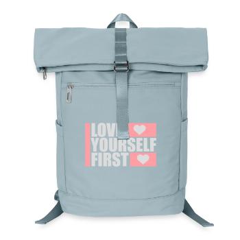 Aimez-vous d’abord Aimez-vous de soi Prenez soin de vous - Sac à dos ordinateur - bleu glacier - Devant