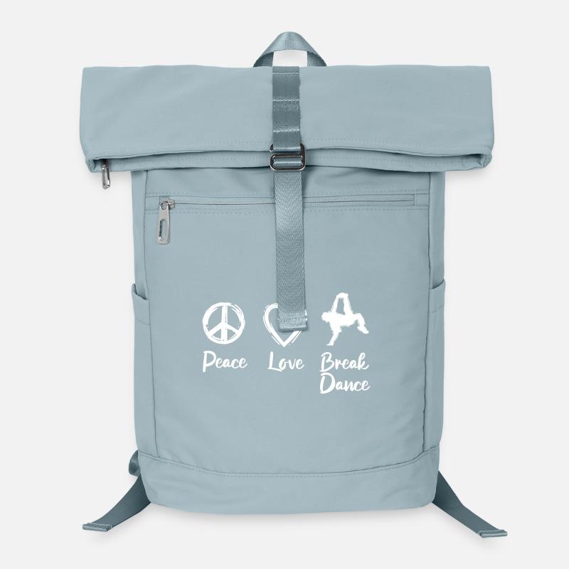 Peace Love Break Dance Laptop-Rucksack 