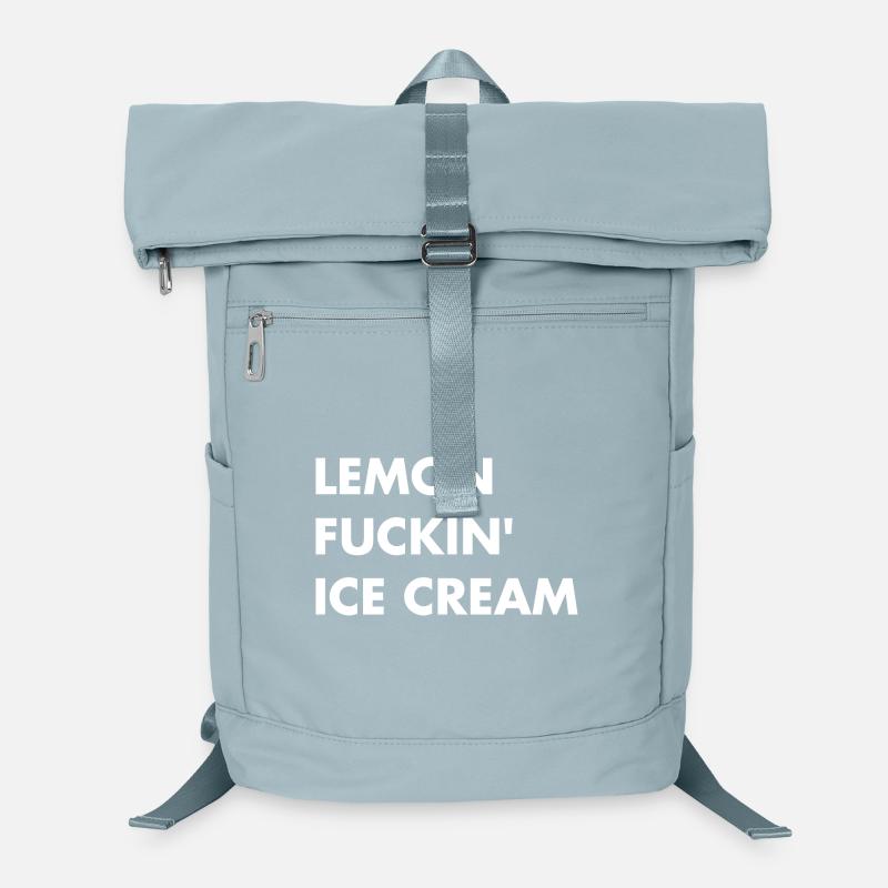 Glace au citron - lettrage blanc Sac à dos ordinateur