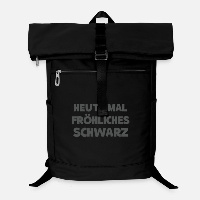Heute Mal Fröhliches Schwarz Lustig Spruch Laptop-Rucksack 