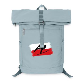Skispringer Polen - Laptop-Rucksack  - Eisblau - Vorne