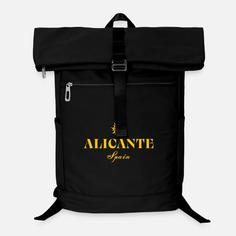 Alicante Spanien Sun Vintage-Logo Laptop-Rucksack 